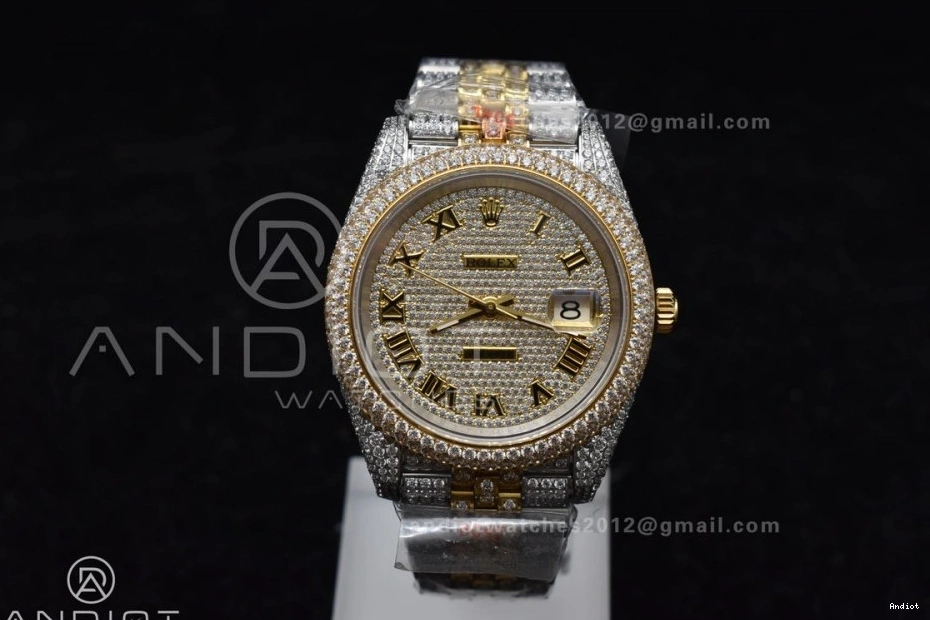 Gold Best Roman 41mm Diamond Version TWD 2 Dial DateJust Yellow Tone 0326